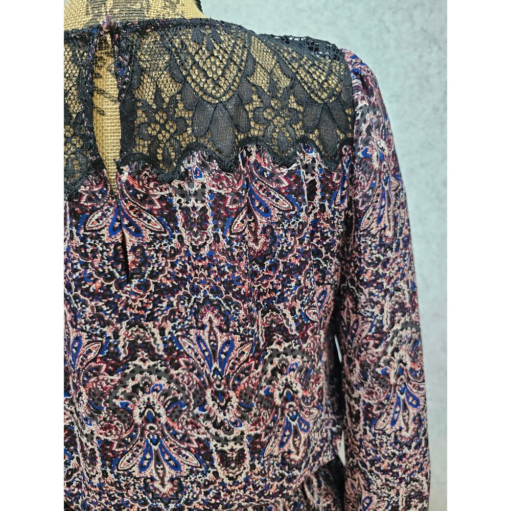 Joie Mini Dress, Black Lace, Elastic Waist, Womens Sz S - Picture 13 of 13